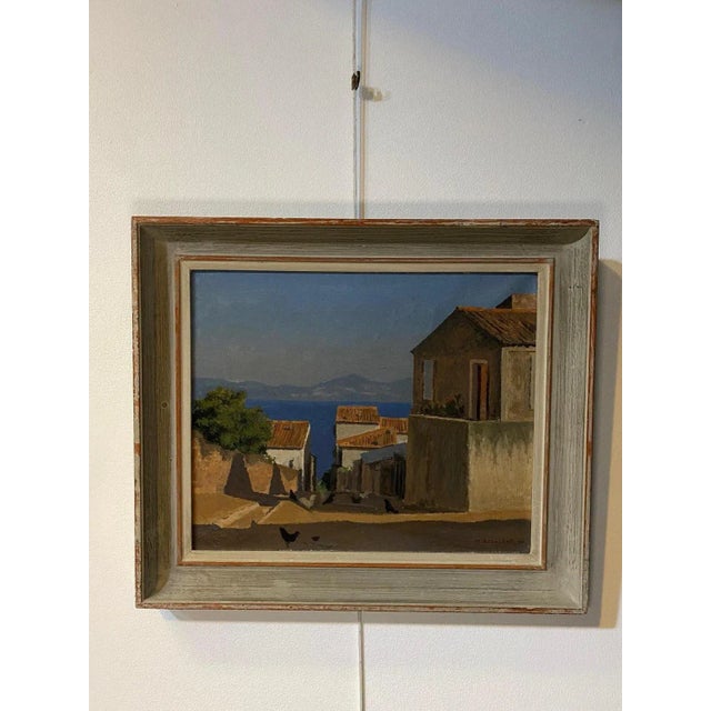 Modern Maurice Blanchet, Sicily, Oil on Canvas, 1950s For Sale - Image 3 of 9