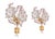 Brass Wall Sconce with Crystal Flowers For Sale - Image 9 of 9