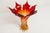 Red Orange and Red Murano Glass Vase from Fratelli Toso, 1960s For Sale - Image 8 of 15