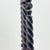 Hand Forged Iron Candelabra Set of 3 (93-113cm) Antique Copper Finish Barley Twist Stem with Socket and Drip Plate For Sale - Image 6 of 9