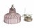 Mid 20th Century Mid 20th Century Mouth Blown Glass Mauve Pendant Light Shade Excellent Condition For Sale - Image 5 of 11