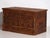 1920s Antique Brown Trunk with Floral Motifs, 1920s For Sale - Image 5 of 18