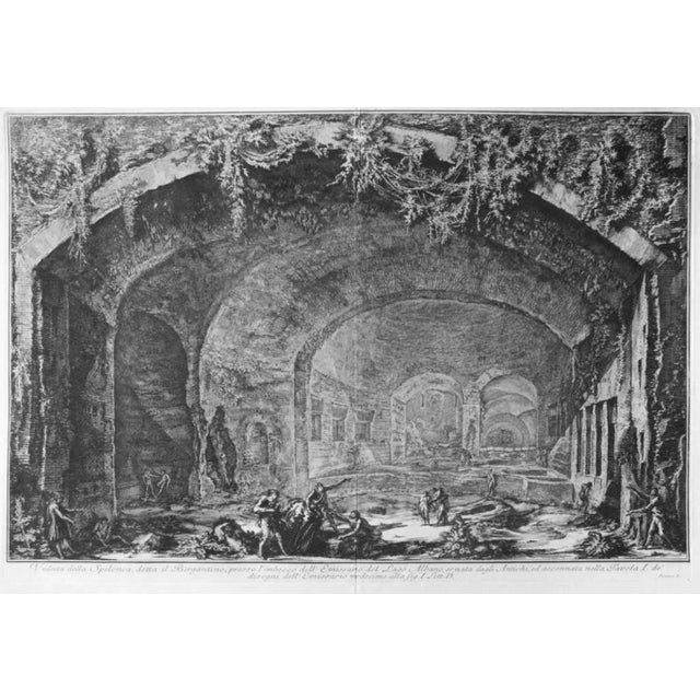 Veduta della Spelonca, detta il Bergantino is an original etching realized by G. B. Piranesi in 1762. Image Dimensions: 43...