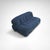 Blue Soriana 2-Seater Sofa and Ottoman by Tobia and Afra Scarpa for Cassina, 2010s, Set of 2 For Sale - Image 8 of 11