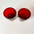 Ruby Red 1940s Vintage Art Deco Boho Chic Hollywood Regency Ruby Red Lowball Glasses - Set of 4 For Sale - Image 8 of 10