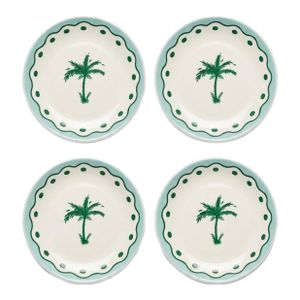 Anthropologie X Fern & Co. Palm Tree Dessert Plates - Set of 4