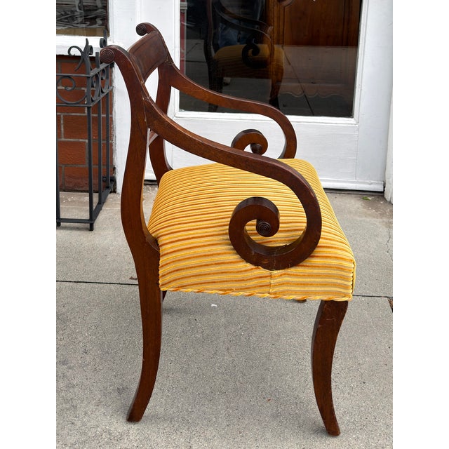 Set of 6 Antique Early 19th C Regency Mahogany Dining Chairs For Sale - Image 4 of 11