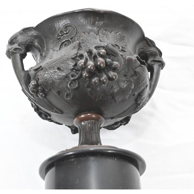 Bronze Grand Tour Urns, 1880, Set of 2 For Sale - Image 9 of 10