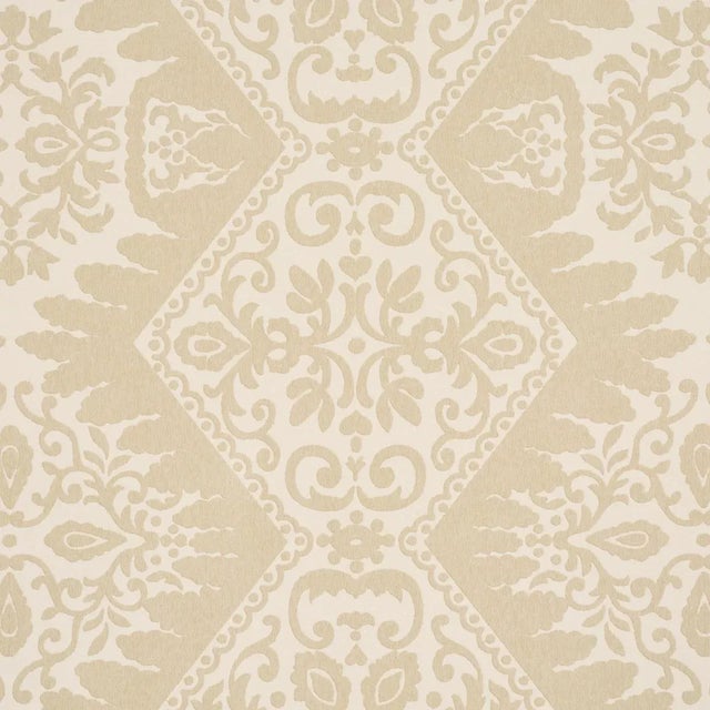 Contemporary SAMPLE - Schumacher Berkeley Wallpaper In Wheat For Sale - Image 3 of 5