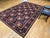 Persian Vintage Persian Tabriz Area Rug, Hand-Knotted Wool, Allover Floral Gol Farang Pattern, Navy & Red, 7x11 For Sale - Image 3 of 14