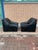 Set of Armchairs in Black Leather, Italy, 1980s For Sale - Image 6 of 18