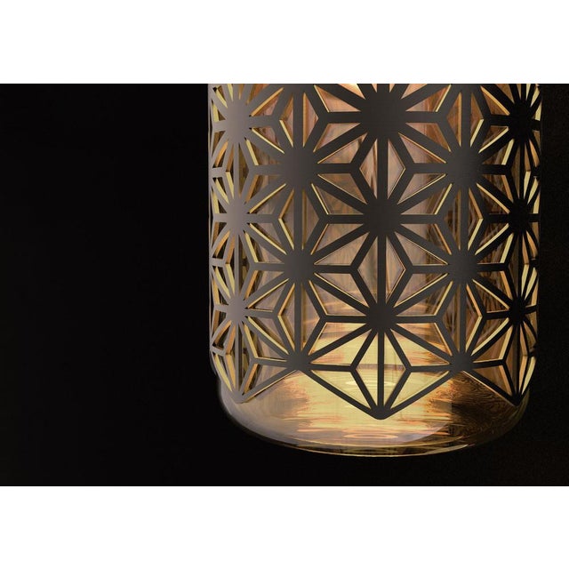 Contemporary Antares Suspension Light in Bronze and Brass by Aggiolight For Sale - Image 3 of 12