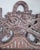 Almond Mid 20th Century French Carved Wood Mirror With Garden Tools & Basket For Sale - Image 8 of 11