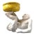 Vintage Italian Made Porcelain Monkey/Bowl Centerpiece For Sale