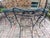 Vintage Salterini wrought iron table with glass top and 4 chairs. Ivy design. Ready for your restoration. Table 50 x 30....