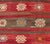 Colorful Red and Brown Striped Turkish Kilim Rug With Geometric Shapes For Sale - Image 10 of 13