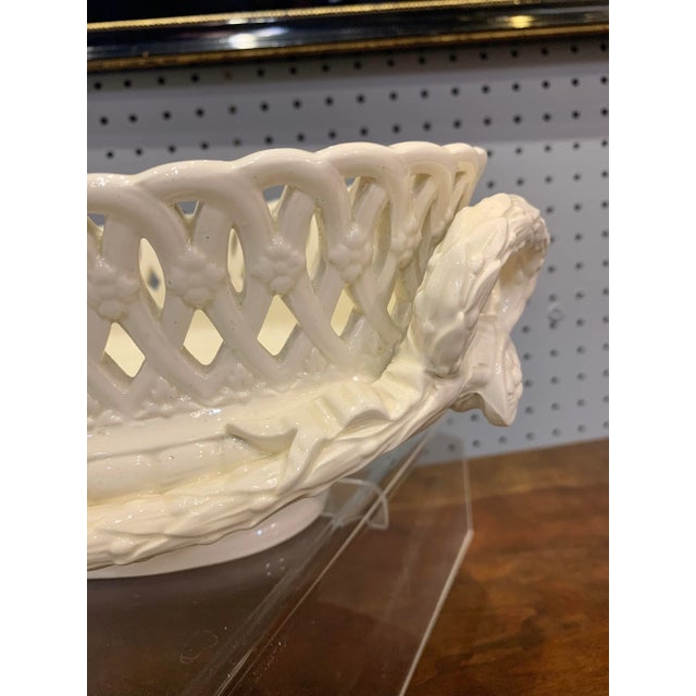 Early 20th Century Antique Early 20th Century Wedgwood Creamware Centerpiece For Sale - Image 5 of 13