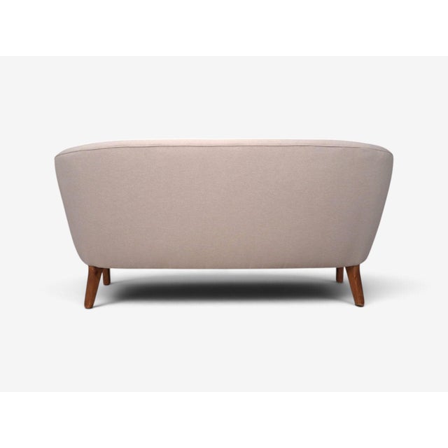 Flemming Lassen, Rare Sofa, Beige Fabric, Birch, Finland, 1950s For Sale - Image 12 of 12