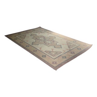 Italian Modern Short-Pile Rug with Geometric Pattern, 1980s For Sale