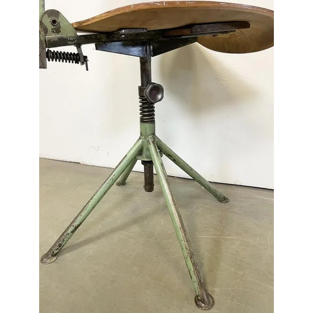 Industrial Workshop Chair, Czechia, 1950s For Sale - Image 11 of 17