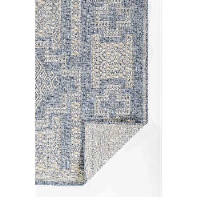 2020s Momeni Contemporary Indoor/Outdoor Hampton Bay Rug in Blue, 5'3" x 7' For Sale - Image 5 of 10