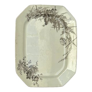 Burgess & Leigh Middleport "Poppy" Serving Tray, C. 1889/1890 For Sale