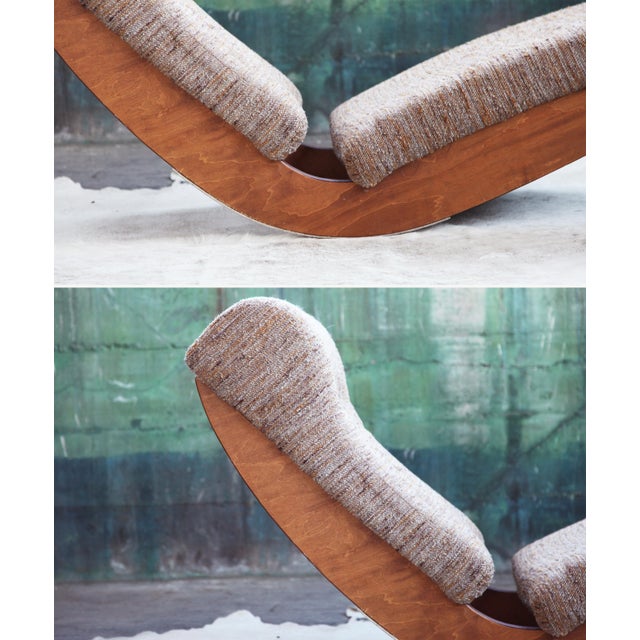 Mid Century Upholstered Lounge Chair in the Style of Adrian Pearsall For Sale - Image 11 of 13