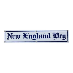 1920s Porcelain New England Dry Soda Sign