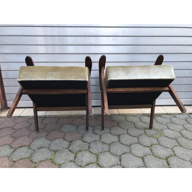 Set of Bottle Green Armchairs, 1970s For Sale - Image 11 of 16