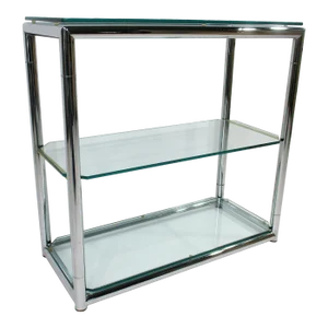 Italian Pace Styled Bar in Chrome and Glass