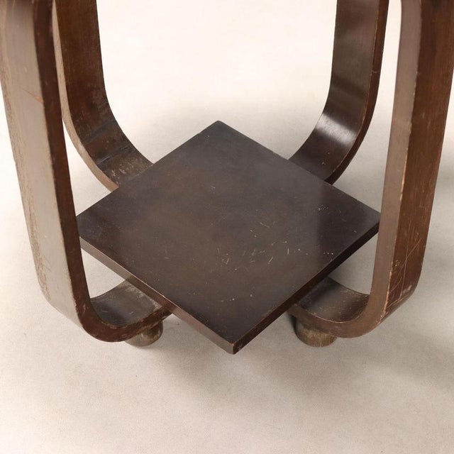 Small Art Deco Walnut Table, Italy, Early 20th Century For Sale - Image 5 of 8