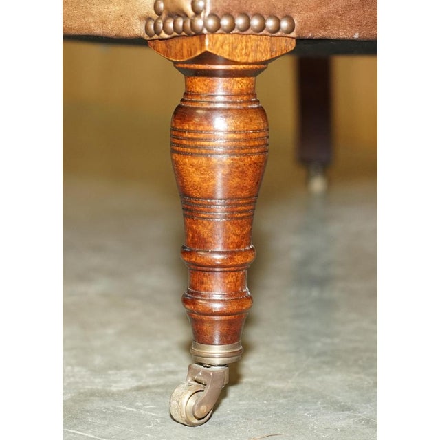 Brown Leather Chesterfield Armchair from George Smith For Sale - Image 12 of 18