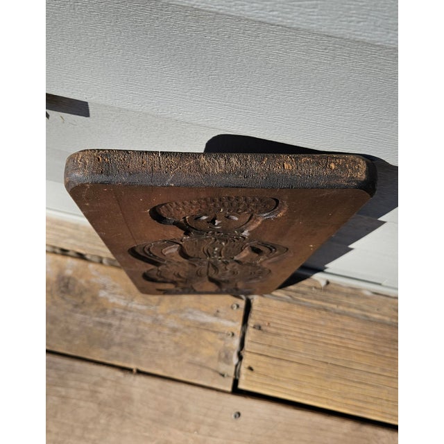 Wood Speculaasplank Mold - Antique Dutch Hand-Carved Cookie Mold for Gingerbread/Speculaas For Sale - Image 7 of 9