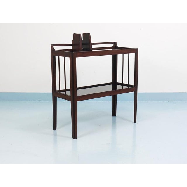Side Table with Shelving Unit by Julius Jirasek for Werkstätte Karl Hagenauer, Vienna, Austria, 1940s For Sale - Image 4 of 18