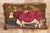 Antique French Needlepoint Shorthorn Ox Tapestry Pillow - 02'09 X 01'09 For Sale - Image 9 of 10