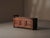 Solid pine storage bench, fine example of 19th-century folk furniture from the Auvergne region. Combining seating and...