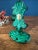 Art Deco Malachite Glass Perfume Bottles Pair For Sale - Image 10 of 18