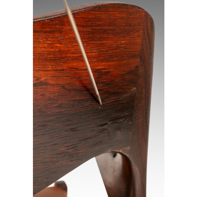 Set of Six ( 6 ) Model 55 and Model 71 Dining Chairs in Rosewood by Niels Møller for j.l. Møllers Møbelfabrik, Denmark, 1960's For Sale - Image 17 of 18