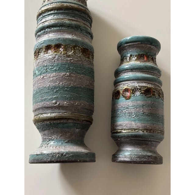 Vintage Vases by Aldo Londi for Bitossi, 1970, Set of 2 For Sale - Image 13 of 14