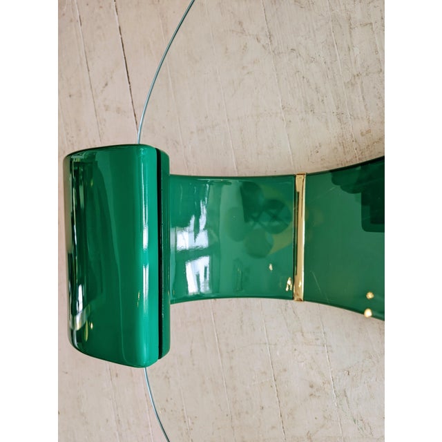 Large Vintage Postmodern American Green Lacquer and Gold Coffee Table in the style of Karl Springer, 1980s For Sale - Image 11 of 16