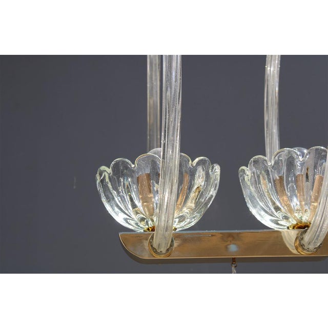 Metal Pendant in Murano Glass and Brass from Barovier, 1950s For Sale - Image 7 of 18