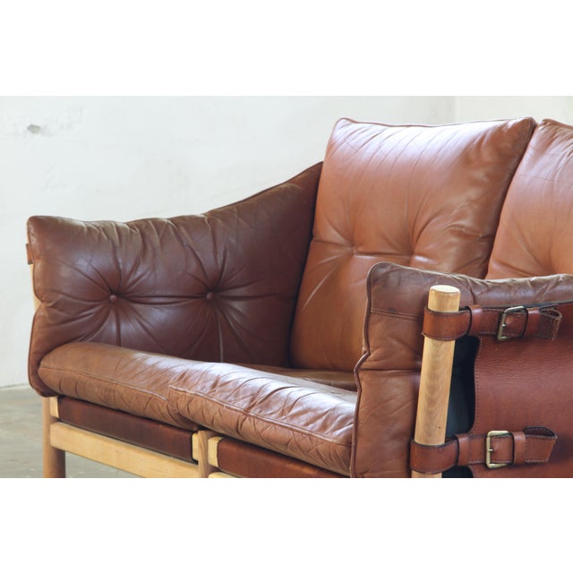 Mid-Century Modern Vintage Ilona Lounge Sofa attributed to Arne Norell for Norrell Mobel AB, 1960s, 1970s For Sale - Image 3 of 10