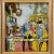 Wood Three Vintage Behind Glass Paintings With Biedermeier Scenes For Sale - Image 7 of 8