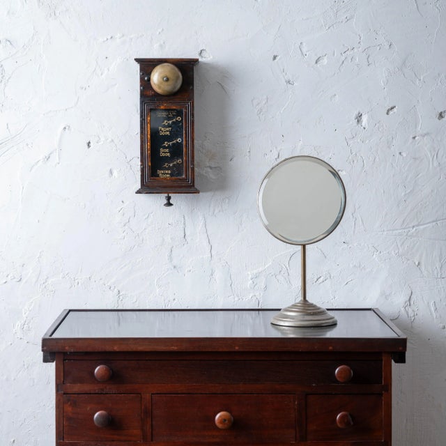 Art Deco Nickel-Plated Shaving Mirror, 1920s For Sale - Image 3 of 10