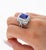 Mid 20th Century Agl Certified 10.10 Carat No Heat Ceylon Cornflower Blue Sapphire & Diamond Ring Size 6.5 For Sale - Image 10 of 12