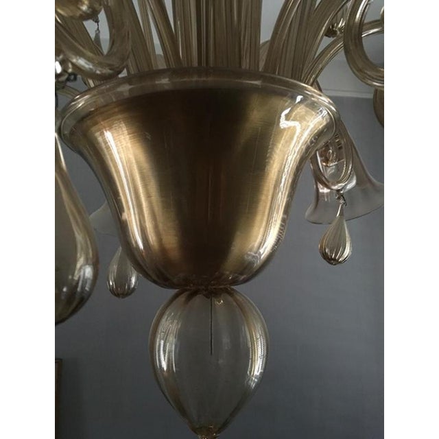 1960s Mid-Century Modern Murano Blown Glass Chandelier, Italy, 1960s For Sale - Image 5 of 18