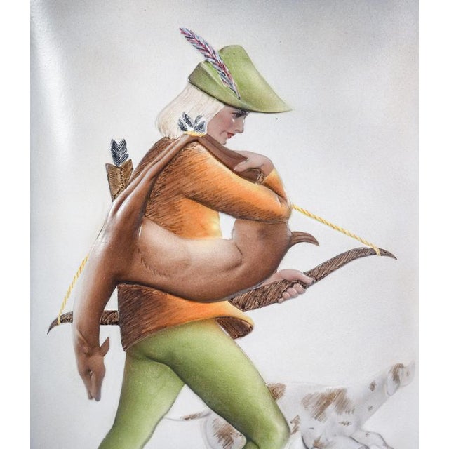 Ceramic Robin Hood Umbrella Stand from C.I.A. Manna, 1950s For Sale - Image 4 of 18