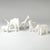 2020s Minimalist Matte White Antelope Sculpture – Modern Ceramic Decorative Object For Sale - Image 5 of 5
