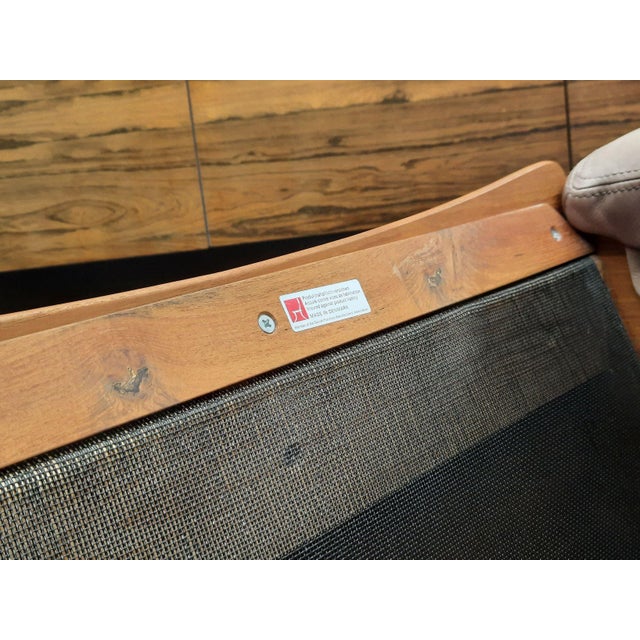 Danish Teak and Leather Armchair by Mikael Laursen, 1970s For Sale - Image 9 of 11