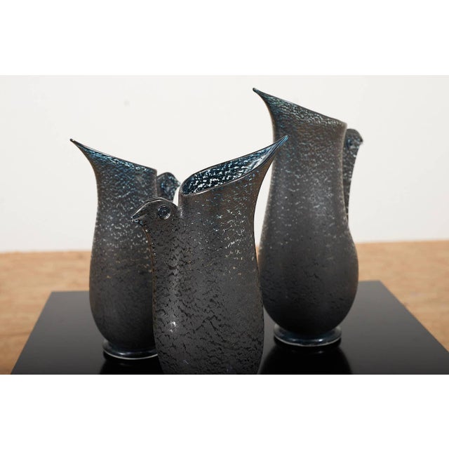 Barbarico Vases by Ercole Barovier for Barovier & Toso, 1951, Set of 3 For Sale - Image 6 of 15